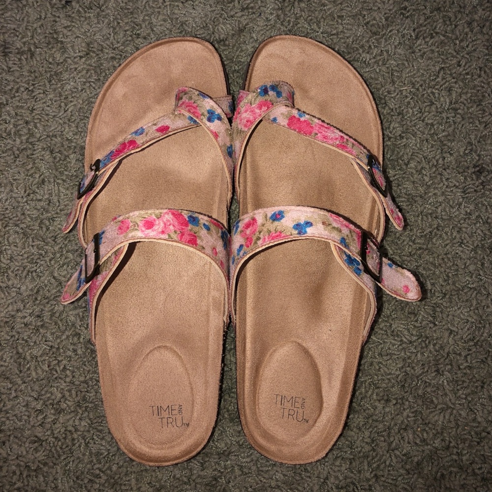 floral sandals